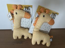 2 Plüsch Giraffen Zig Zag Collection neu mit Etikette