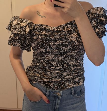 Damen Bluse, Zara, Grösse M, Tiermotiv