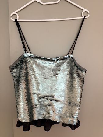 Mango Sequin Party Top (S) - Perfect for Summer!