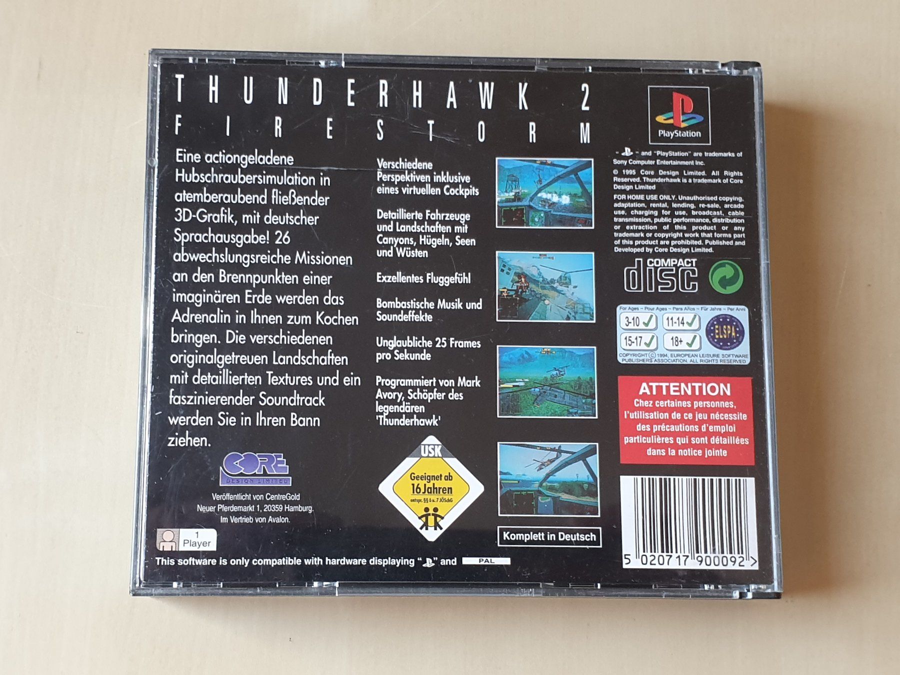 Sony Giochi: Thunderhawk 2 – Usato da Stansstad venduto da collectorsshop 1