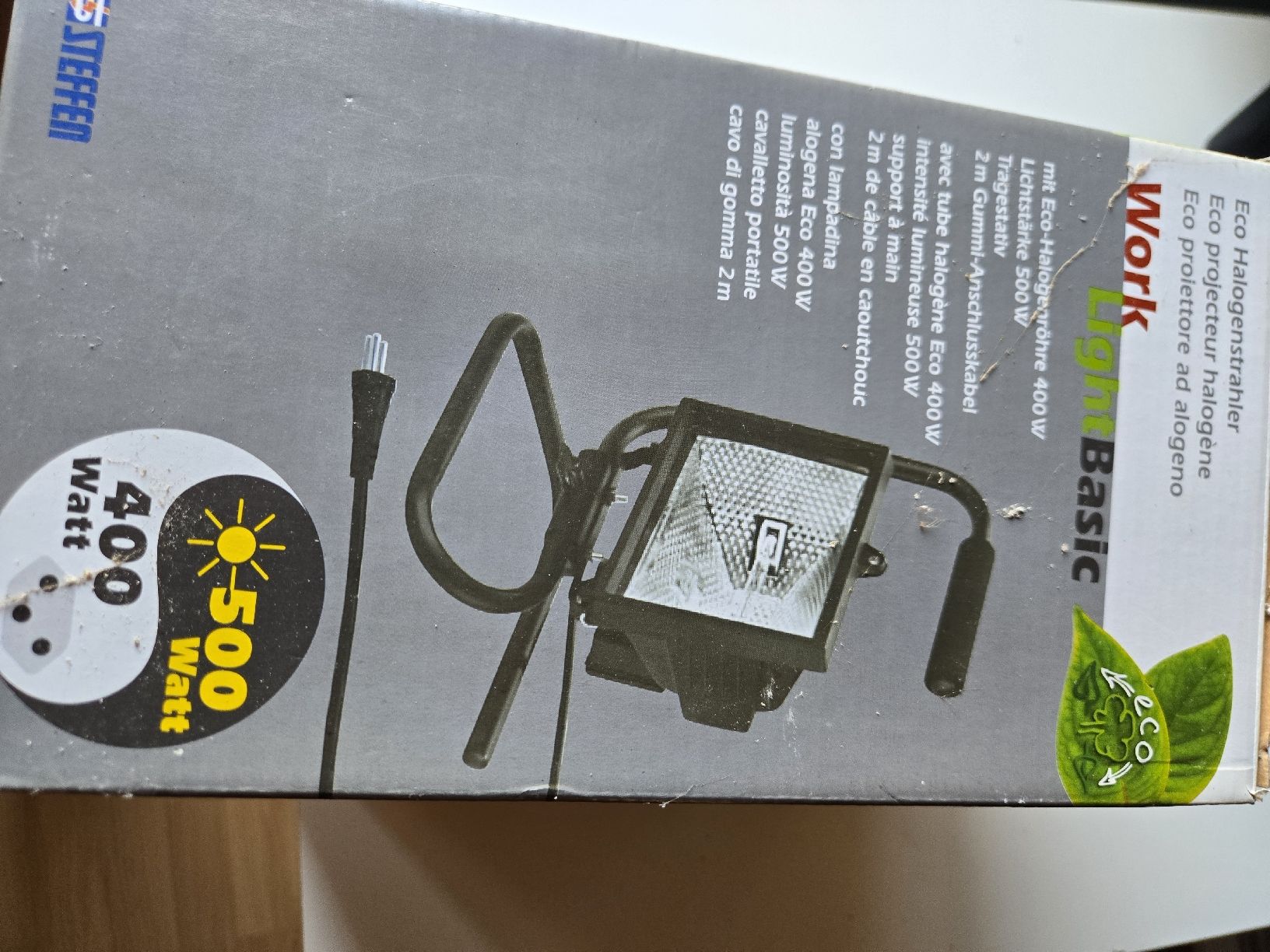 Lampes: Steffen Eco Halogenstrahler Work Light Basic 400W – D'occasion à Grünenmatt par Brauni2 2