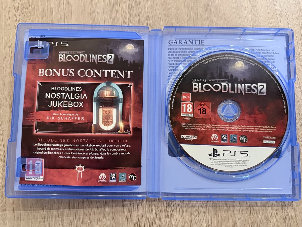 Giochi: Vampire The Masquerade Bloodlines 2 PS5 Day One Edition – Usato da Grand-Lancy venduto da Watches-GVA 1