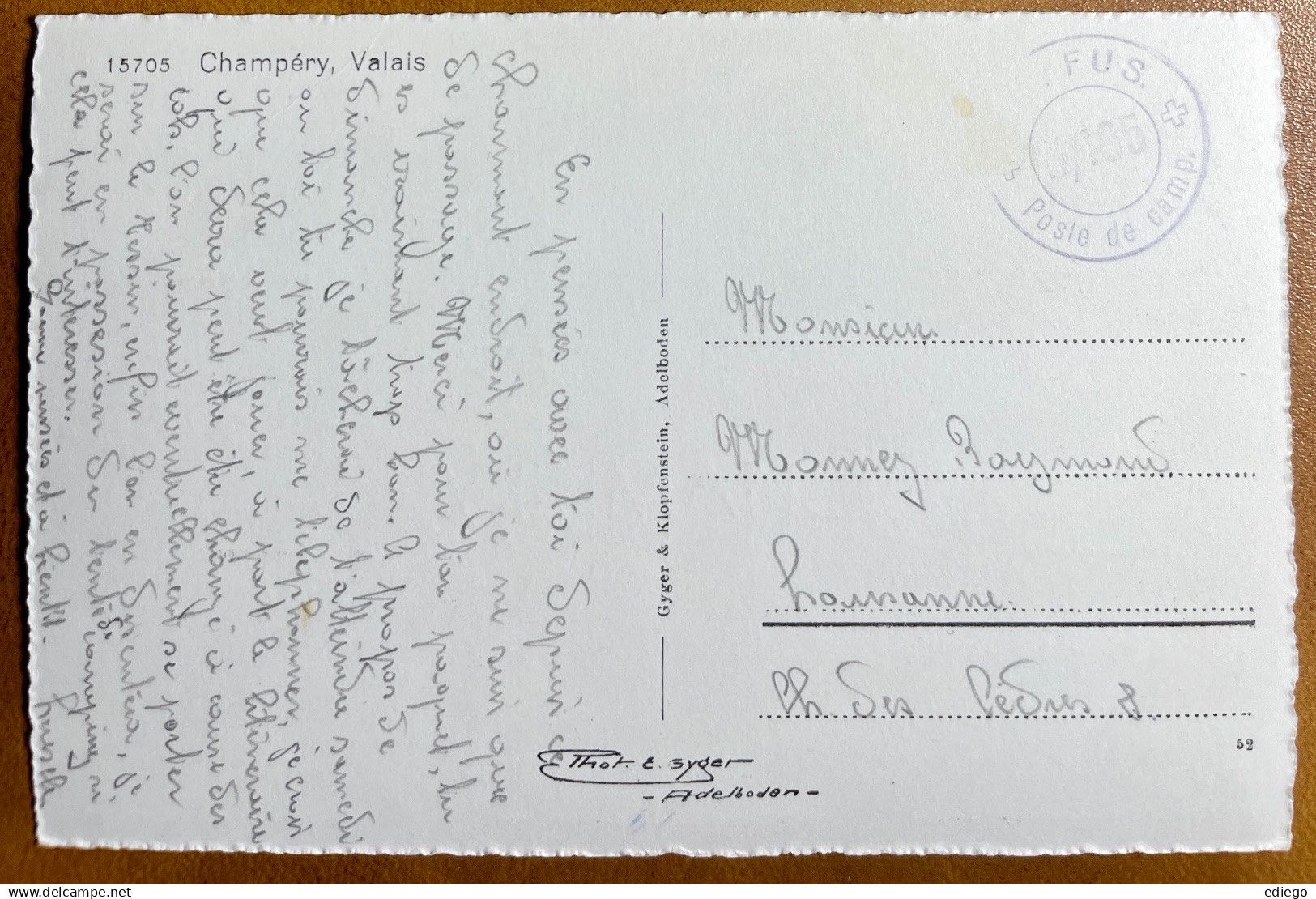 Cartoline postali: CHAMPERY - Multi-vues ancienne – Usato da Lutry venduto da Ediego 1