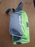 Grüne Lenkertasche mit Sichtfenster für Velo