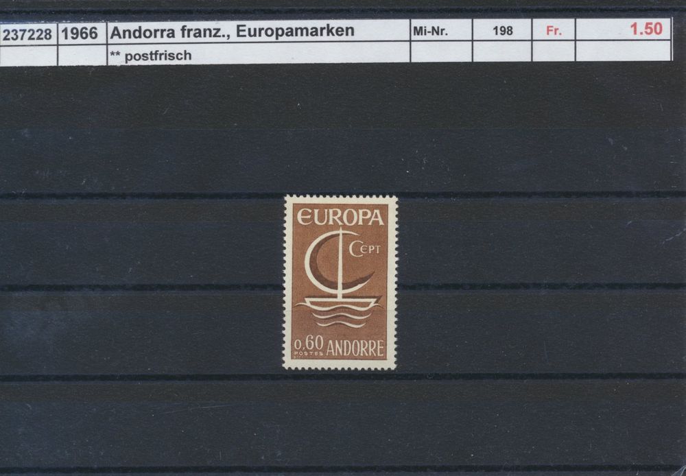 25 Verschiedene Briefmarken Aus Andorra (französische Post) – Sammler-Kollektion Von Prophila
