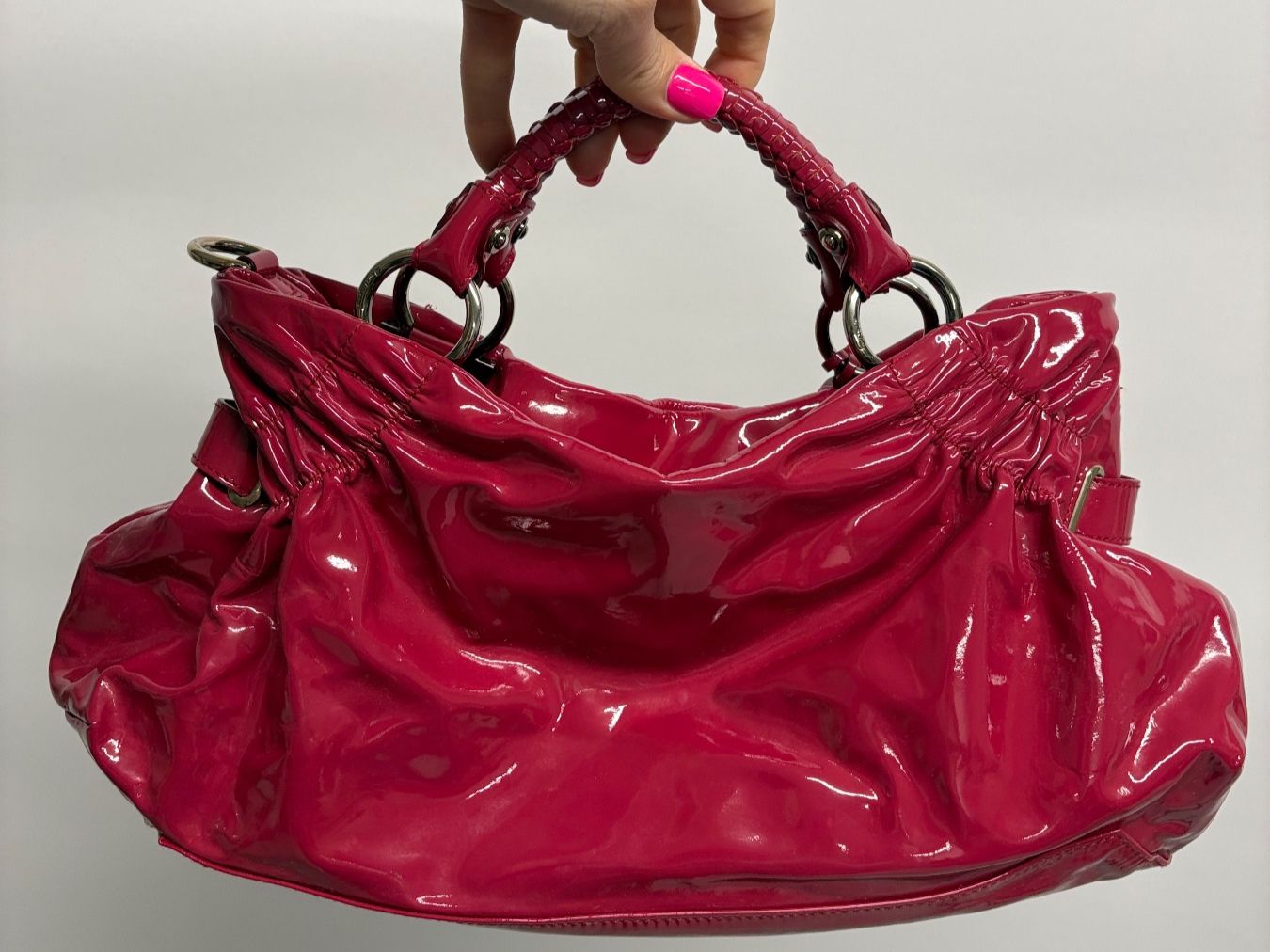 Salvatore Ferragamo Borse da donna: Ferragamo Ava Schultertasche pink Lackleder – Nuovo (secondo la descrizione) da Regensdorf venduto da secondchancefashion 2