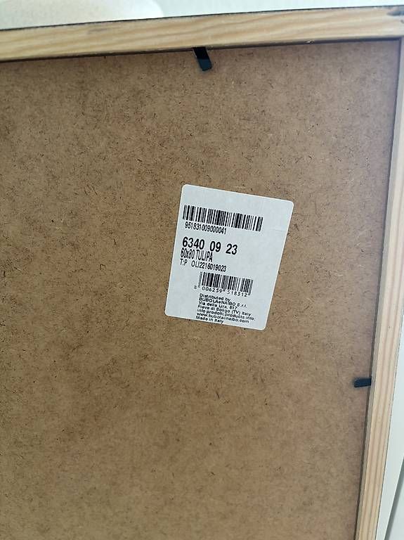 Bilderrahmen: Bilderrahmen 60x80cm Holz Wandbild mit Blumen – Gebraucht aus Zürich von car_9sdb 2