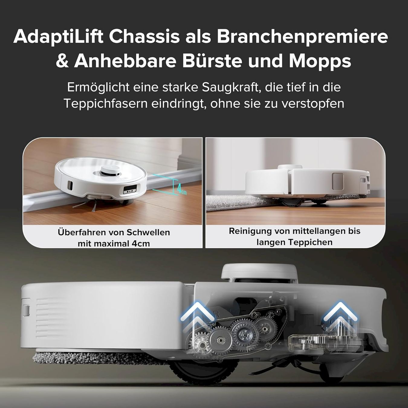 Roborock Aspirateurs & Accessoires: Roborock Qrevo Curv weiß – Neuf avec emballage d'origine à Bottighofen par zaap 5