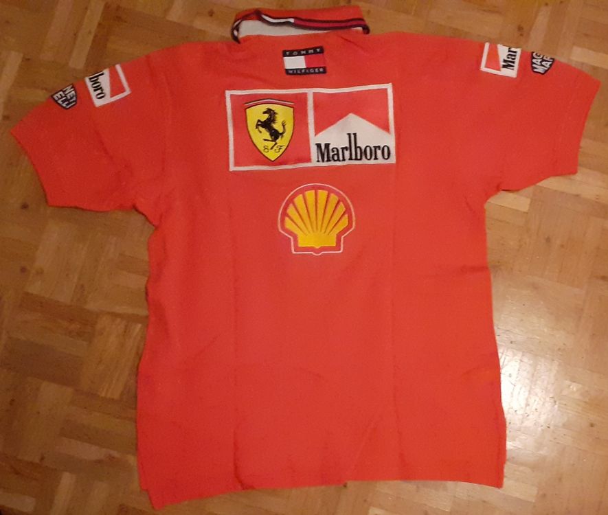 T-shirt Michael Schumacher Ferrari Dédicacé - Édition Limitée - Occasion (couleur Passée) - Encadré D'origine