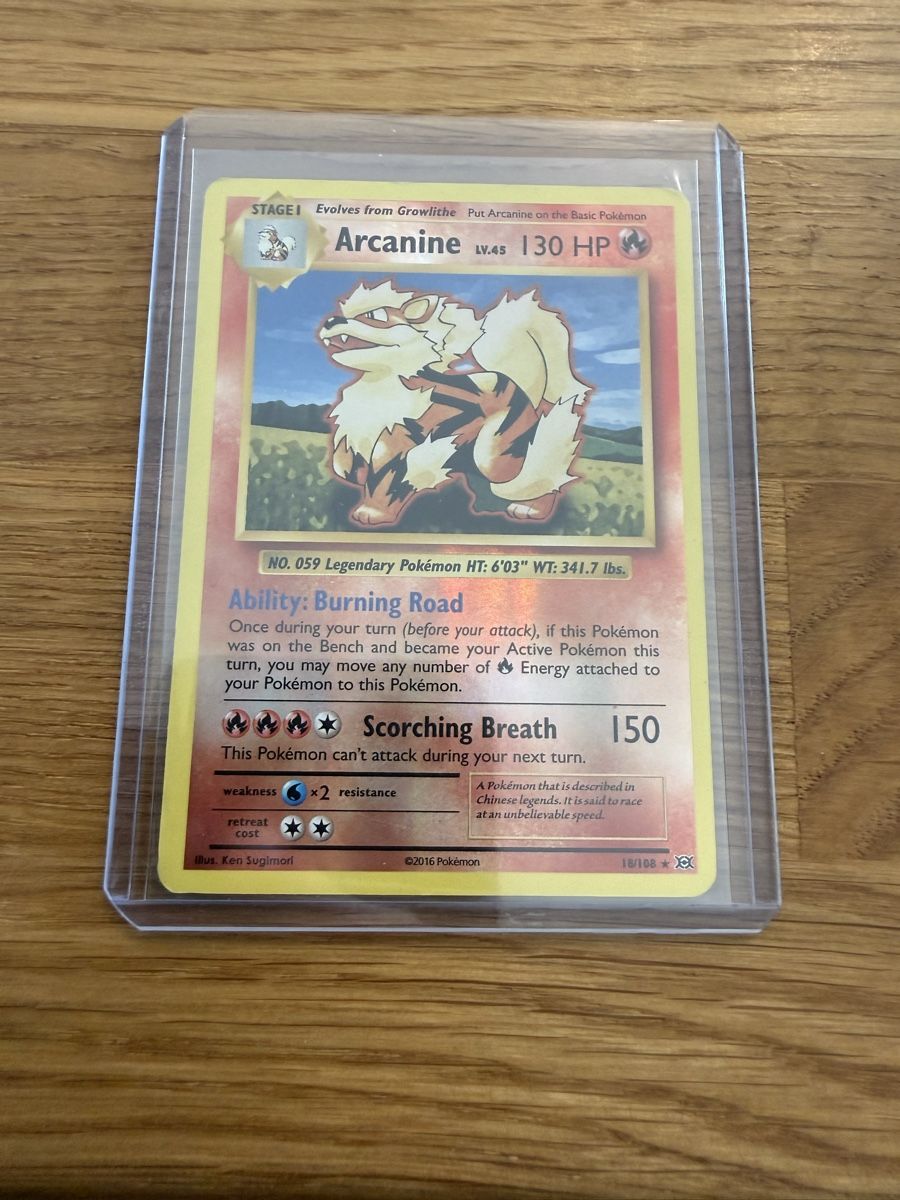 Pokémon Carte collezionabili: Arcanine 18/108 – Usato da Amriswil venduto da sim_nlb6