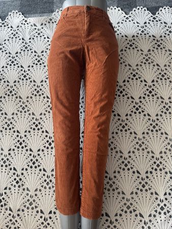 Damen Hose Cordhose Manchesterhose 98% Cotton Braun Gr. XS