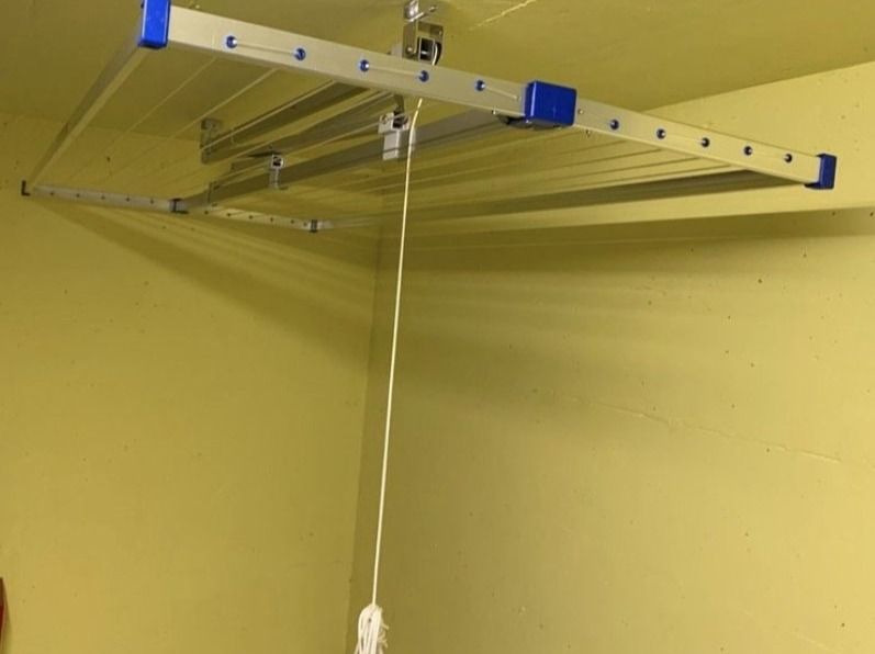 JUDEMII Elektrischer Decken-Wäschetrockner - Höhenverstellbar Bis 35kg Mit Fernbedienung & LED-Licht