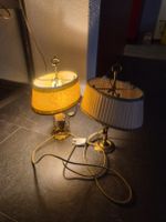 2 Antike Messing Tisch Lampen