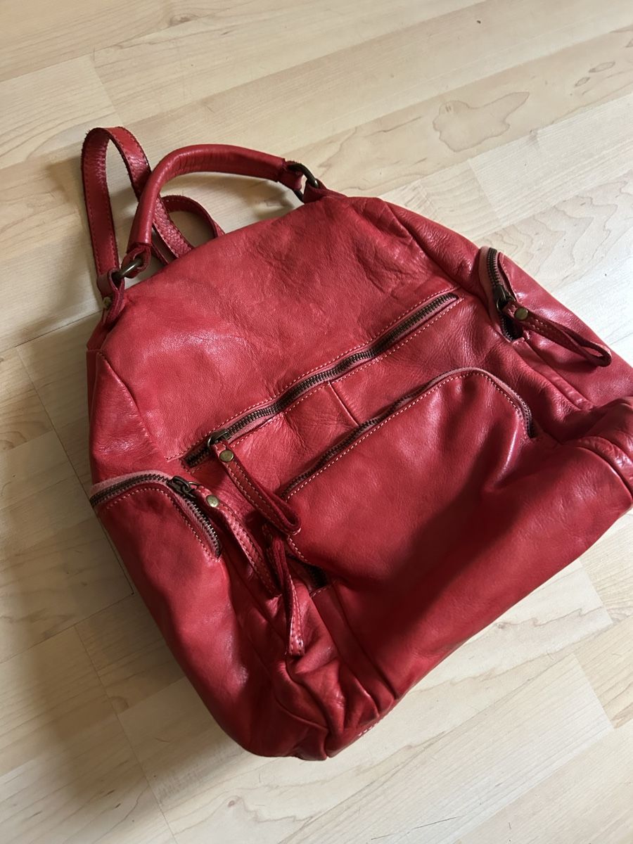 Zaini: Echtleder Rucksack, made Italy – Usato da Schinznach Dorf venduto da Soba 2