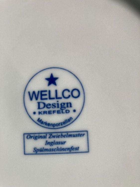 WELLCO Design Krefeld Teller Mit Original Zwiebelmuster | Kaufen Auf ...