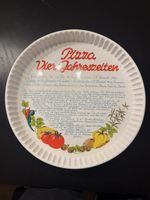 Pizza-Platte "Vier Jahreszeiten" Stutzi Sachs Handarbeit