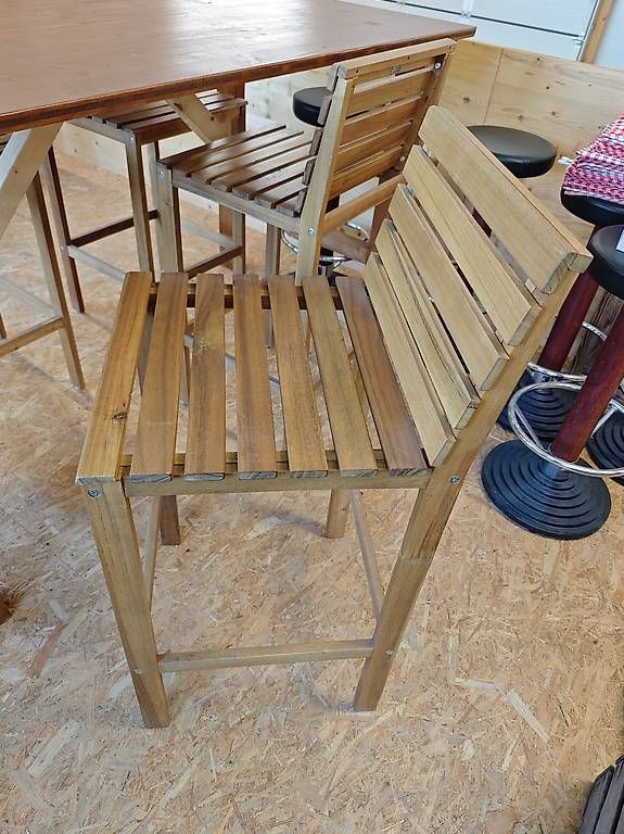 Set di tavolo e panche: Gartentisch / Hochtisch inkl Stühle – Usato da Neudorf venduto da RS_handwaerch77 1
