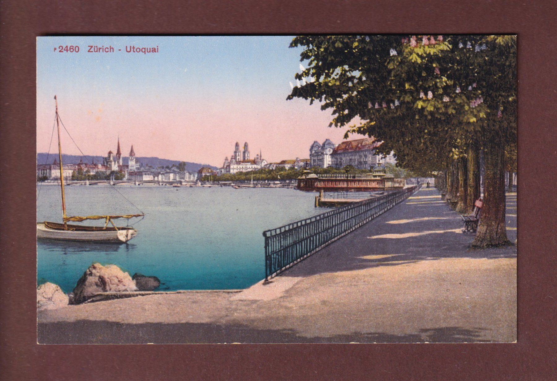 Ansichtskarten: ZÜRICH - Utoquai – Gebraucht aus Pully von nicecards-shop