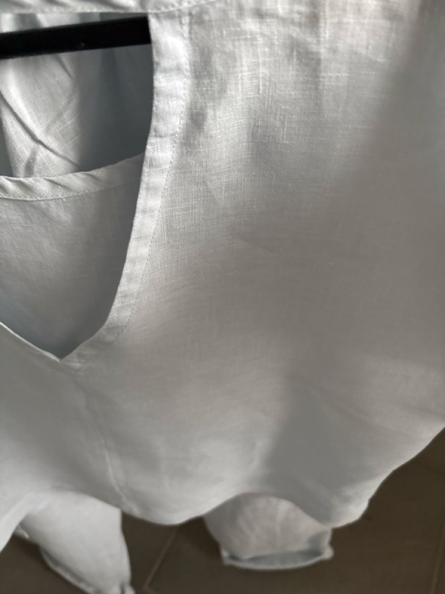Nile T-shirt: Leinen Shirt Nile hellblau – Usato da Einsiedeln venduto da Seyvkino 2
