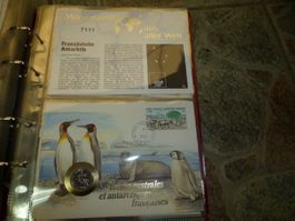 Münzbrief Französische Antarktis