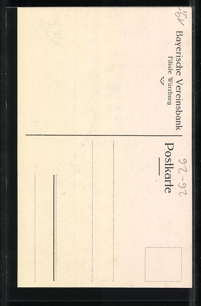 Ansichtskarten: Handgemalt: Weltenbummler mit zerlöcher – Gebraucht aus Berlin von bartko-reher 1