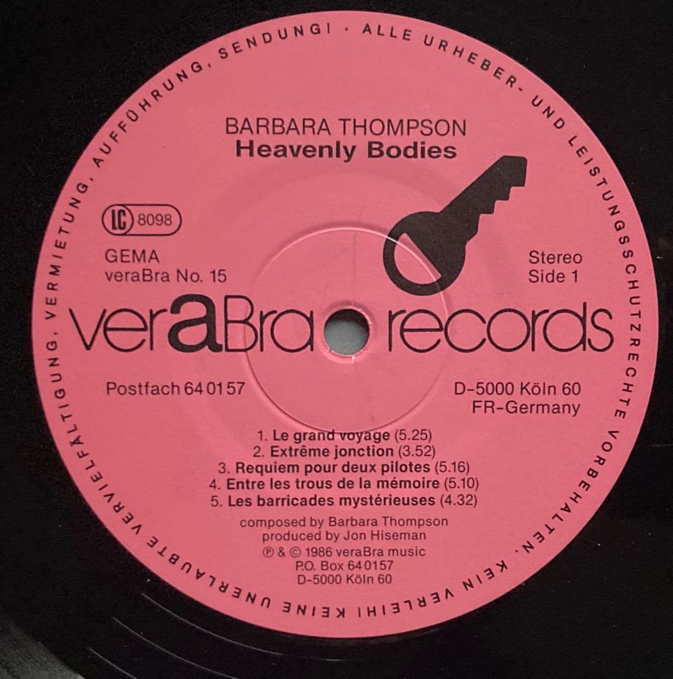 Dischi in vinile: BARBARA THOMPSON - HEAVENLY BODIES – Usato da Poliez-Pittet venduto da Newtown-Records 3