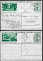 1932 zwei BILD-BF Karten 56g+56h o 1.VIII. selten Top ab 1.-