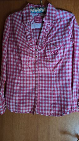 Stockerpoint Bluse ,Gr.42  Pink /weiss langarm (1x getragen)