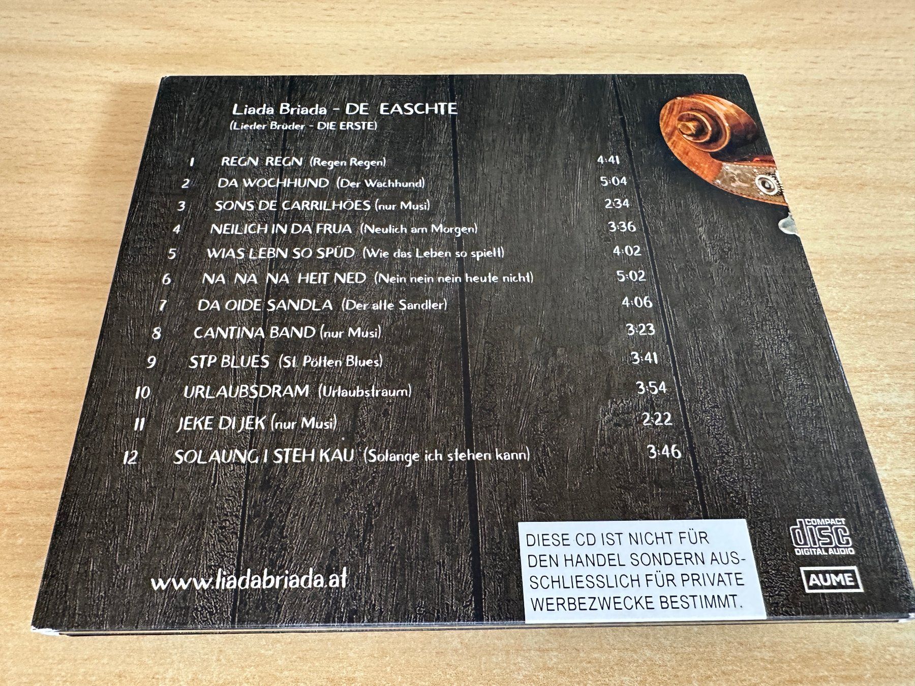 CD: Liada Briada - De Easchte – Usato da Rikon im Tösstal venduto da Alpenmutz 1