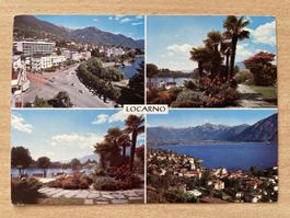 Locarno Ansichtskarte 1972 Frankiert Palmen See