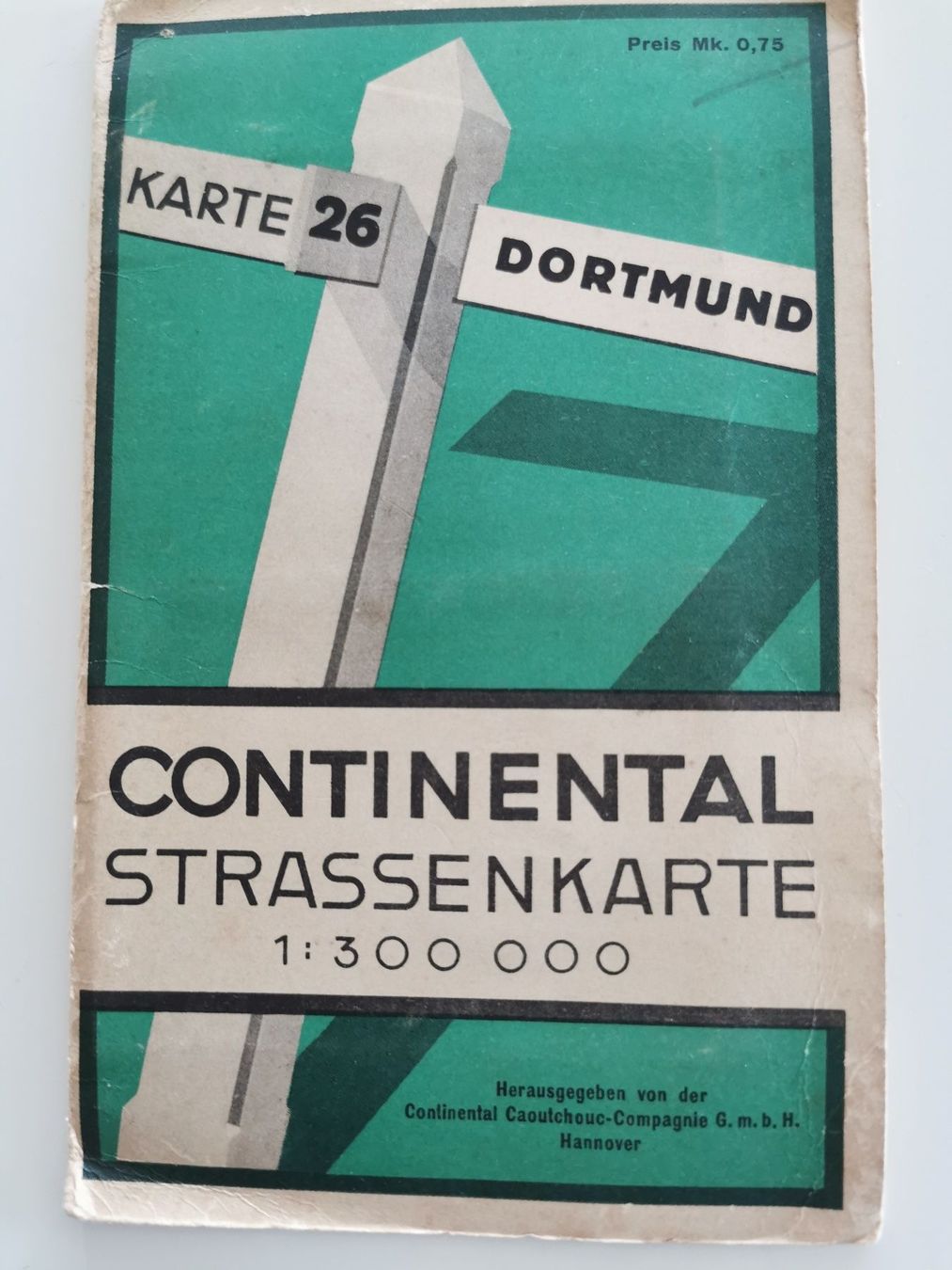 Cartine & Atlanti: Continental Strassenkarte 26 Dortmund – Usato da Richterswil venduto da Milan777