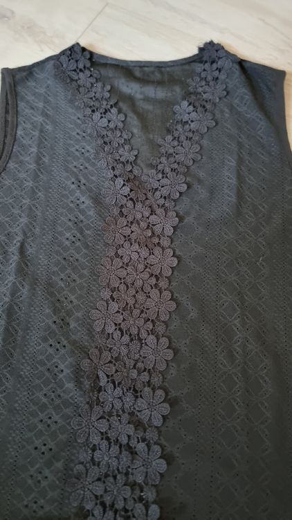 Top: Sommerliches Top, schwarz, mit Spitze, Grösse 38, neu! – Nuovo (secondo la descrizione) da Wigoltingen venduto da Zuckerfee84 1