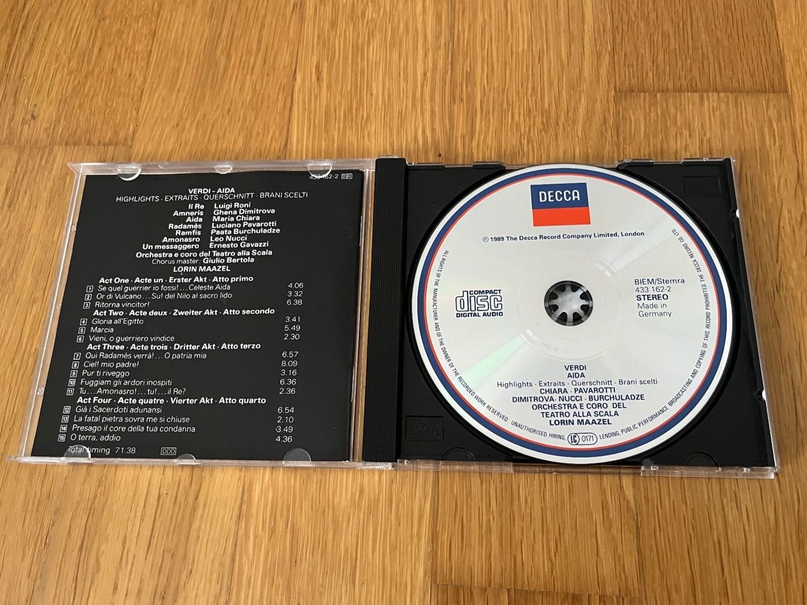 CD: CD "Verdi: Aida - Highlights" – Usato da Grosswangen venduto da Vita500 2