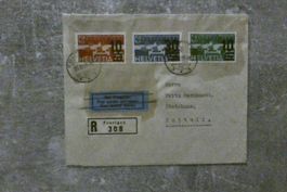Brief mit Flugpostmarken F 20/21/23