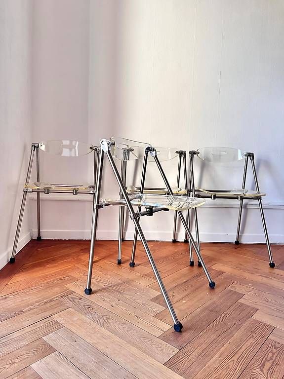 Sedie: Set de 4 chaises pliantes Eda Concept Giancarlo Piretti – Usato da Lausanne venduto da jul_v9ht 1