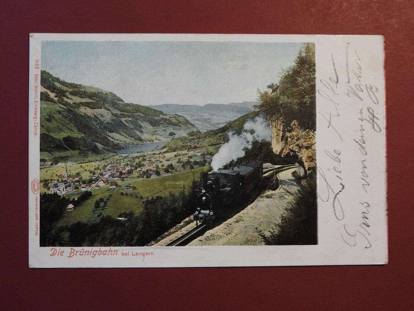 Cartoline postali: Schöne AK Brünigbahn bei Lungern !!! – Usato da Rain venduto da 999-800-K