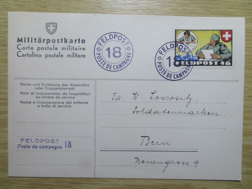 Soldatenmarken, Militärpostkarte Feldpost | Kaufen auf Ricardo