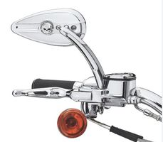 🏍️ Rétroviseur droite Harley-Davidson SKULL - chromé 🏍️