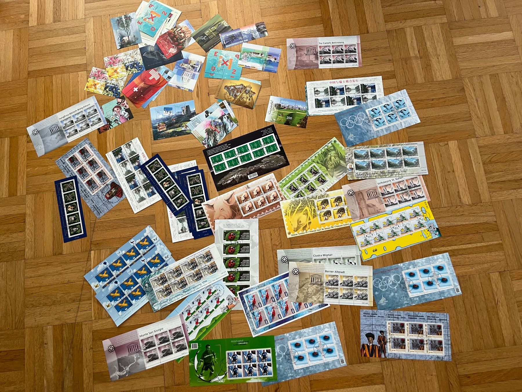 Alle Briefmarken: Einmalige CH Bogen-Sammlung, top !!! – Gebraucht aus Romanshorn von luxcollect