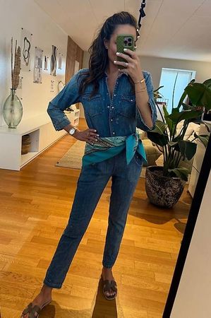 R13 JUMPSUIT DENIM