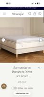 Surmatelas Sofitel en plumes de canard avec housse, 160x200