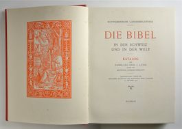 Die Bibel in der Schweiz und in der Welt. Katalog