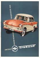 Trabant Oldtimer Plakatkarte, Rarität, Top Zustand, 1957-62