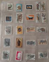 gestempelte Briefmarken mit Tiermotiven aus aller Welt
