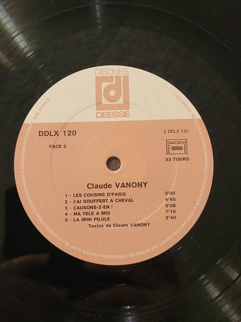 Schallplatten: Disque Vinyle 33t Claude Vanony "mmm...les brimbelles" – Gebraucht aus la Chaux-de-Fonds von Lampe 6