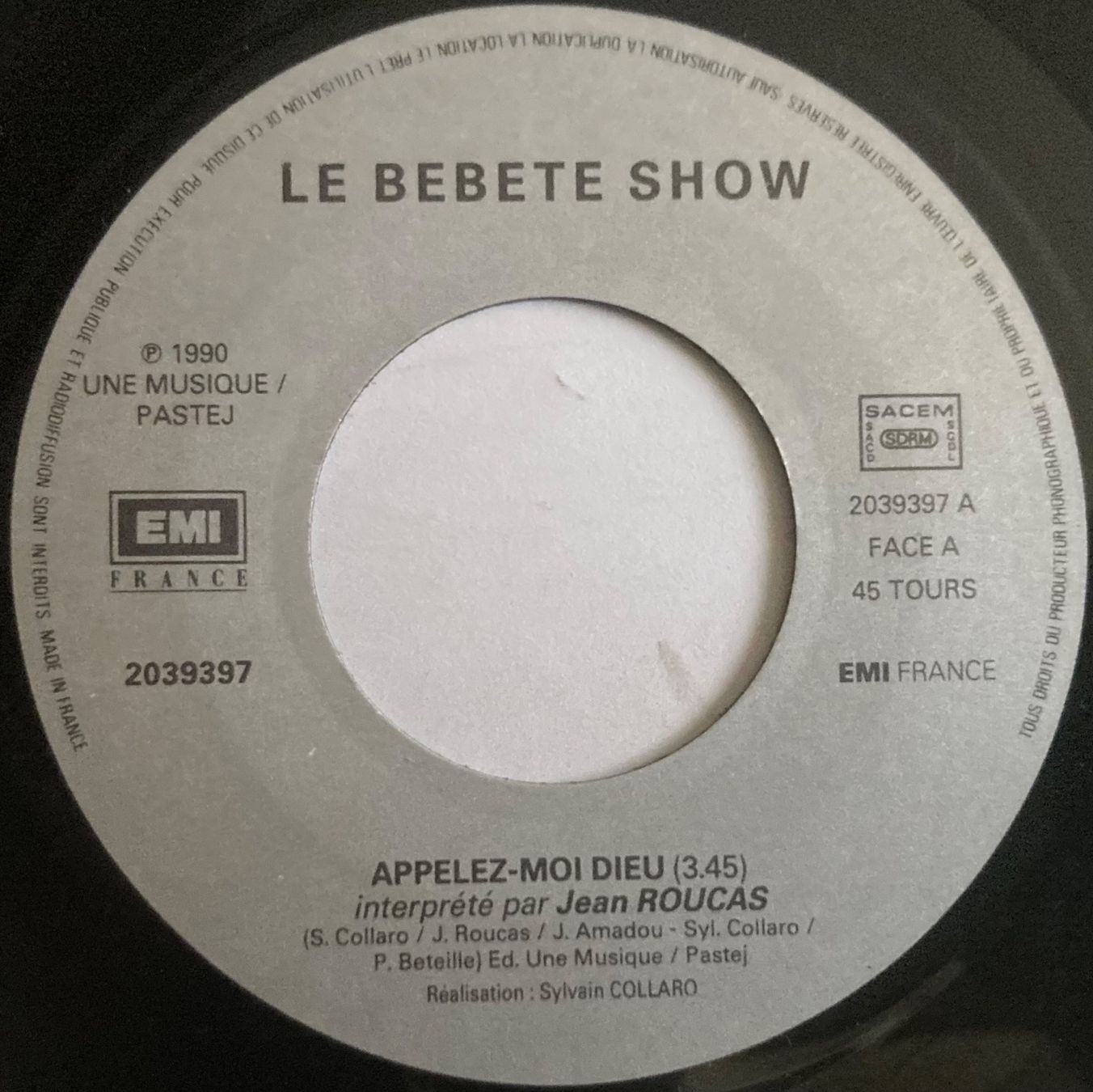 Dischi in vinile: LE BÊBÊTE SHOW - APPELEZ-MOI DIEU – Usato da Poliez-Pittet venduto da Newtown-Records 2