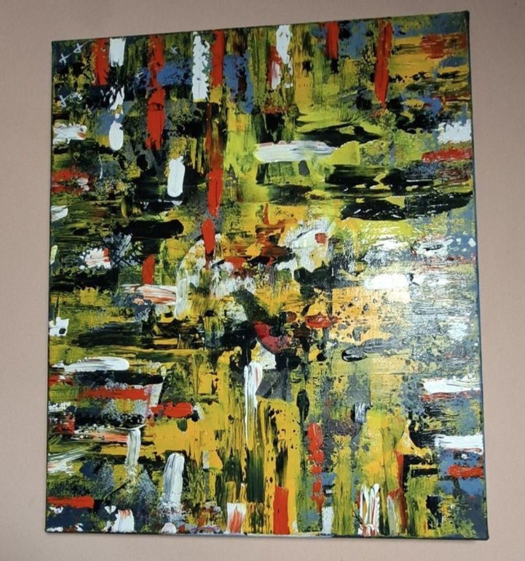 Tableaux: Originales abstraktes Gemälde, handgemalt,50×60 – Neuf (Voir description) à Riehen par Steinbock1970