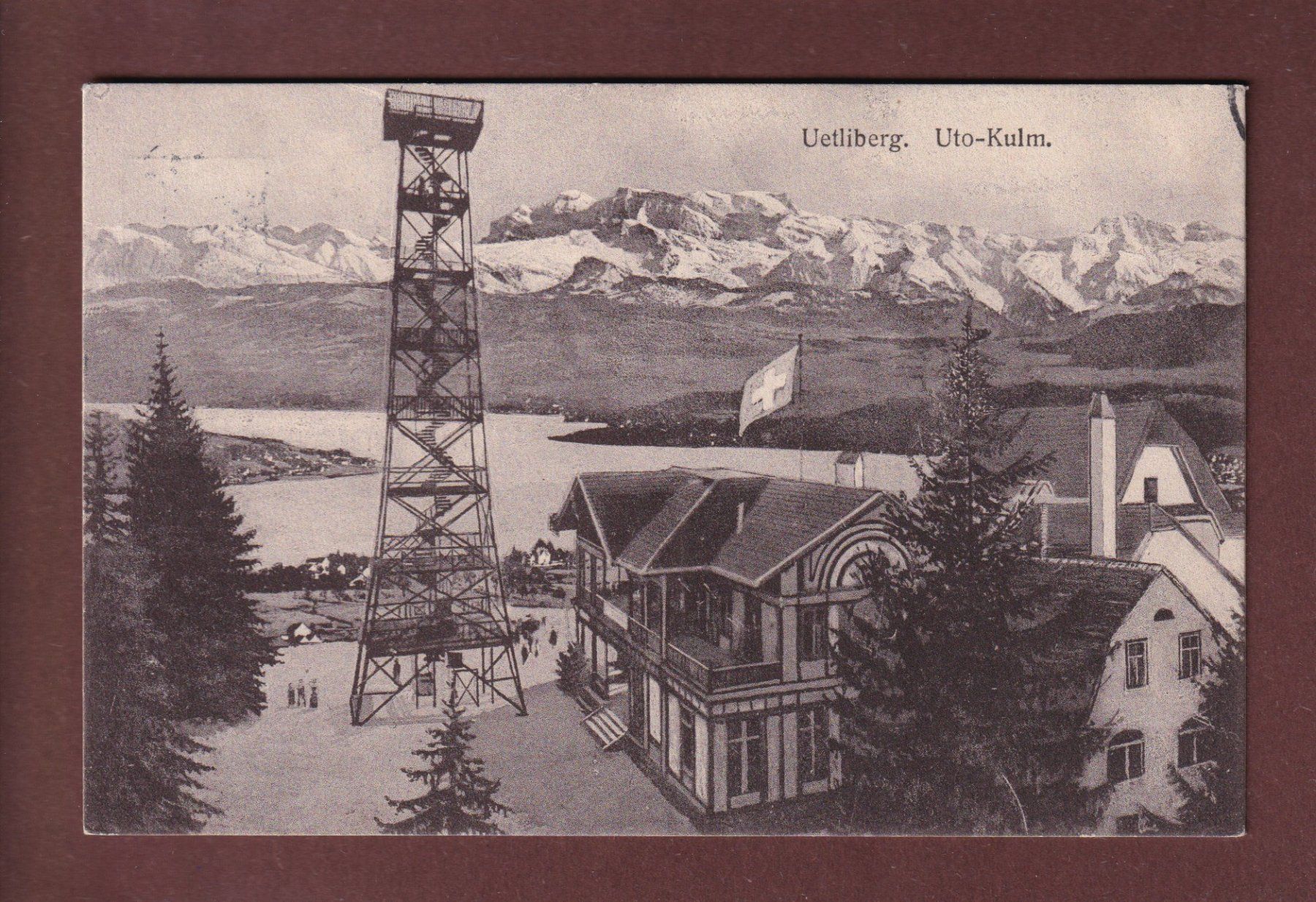 Ansichtskarten: UETLIBERG - Uto-Kulm - 1915 – Gebraucht aus Pully von nicecards