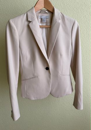 H&M Blazer beige Grösse 34 in sehr gutem Zustand