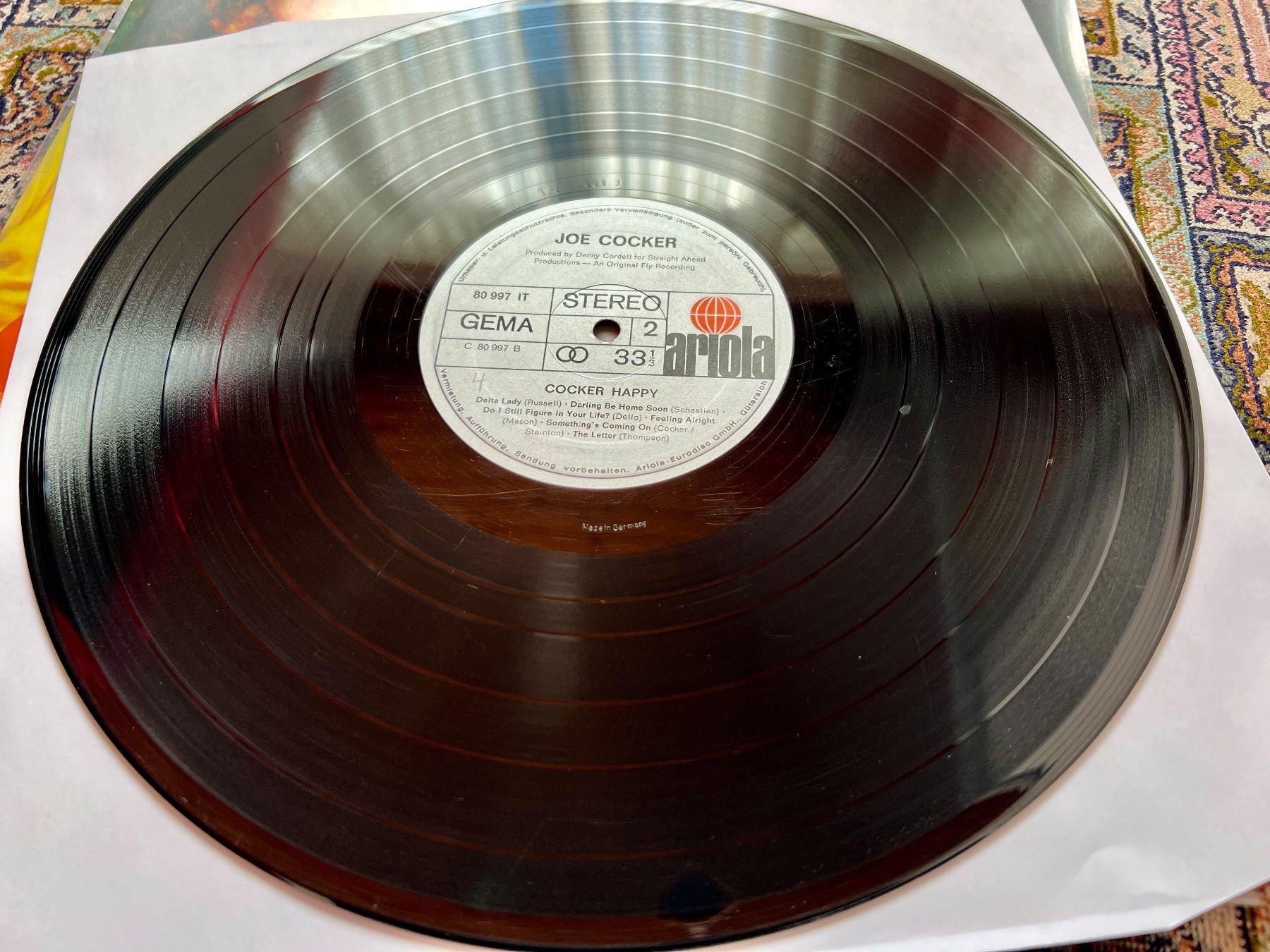 Dischi in vinile: Joe Cocker – Cocker Happy LP GEWASCHEN – Usato da Unterseen venduto da vinylmore 1